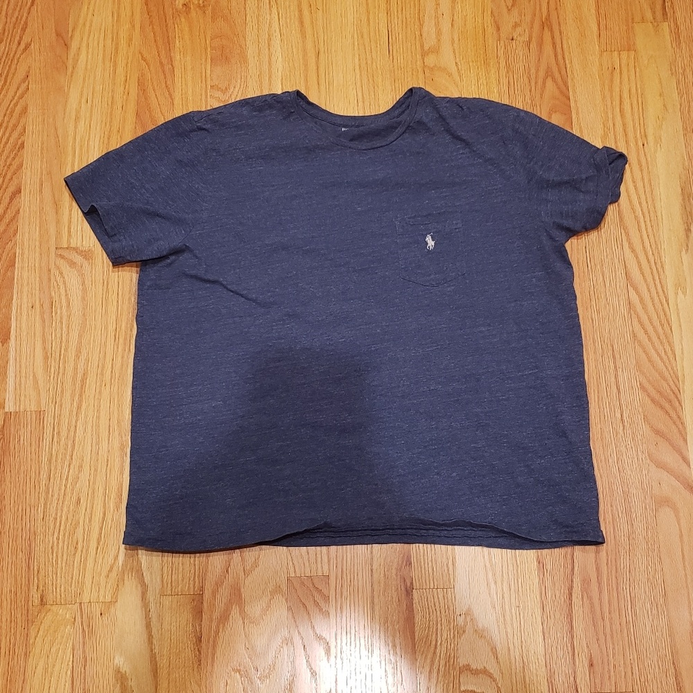 Ralph Lauren Heather Blue Pocket T shirt